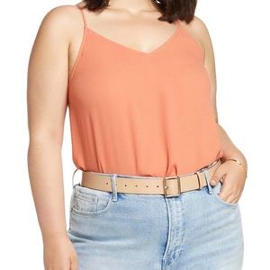 NWT Halogen peach tank top size 1xl